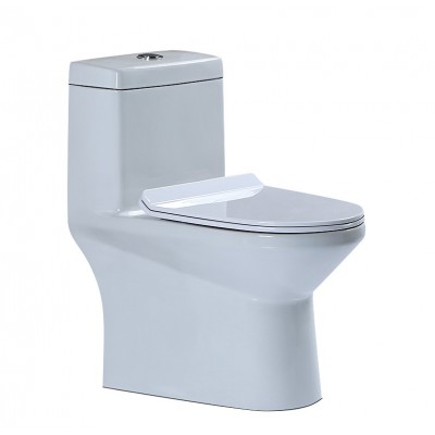 Double siphonic flush ceramic toilet seat bowl commode